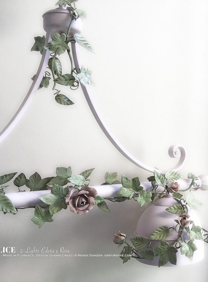 Alice Edera e Rose. Lampadario Sospensione
