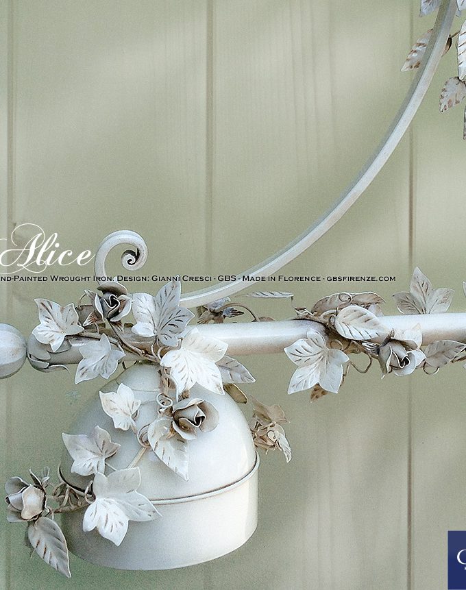 Alice Edera e Rose. Lampadario Sospensione