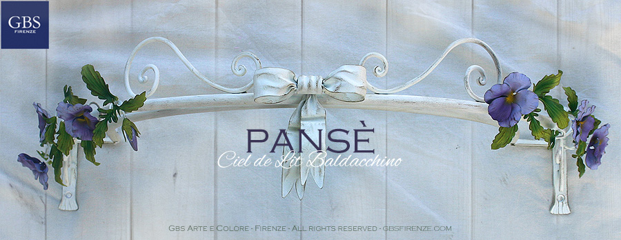 Pansy Bed Canopy. With bow.