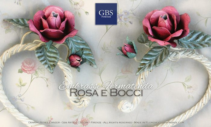 Fermatenda Rose e Bocci di rosa. Embrasse in Corda - GBS STORE - Il negozio  online di GBS Firenze