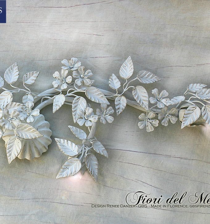 Fiori del Melo. Applique – Plafoniera con tre faretti