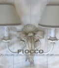 Applique Fiocco 2 luci – Avorio e Biscotto