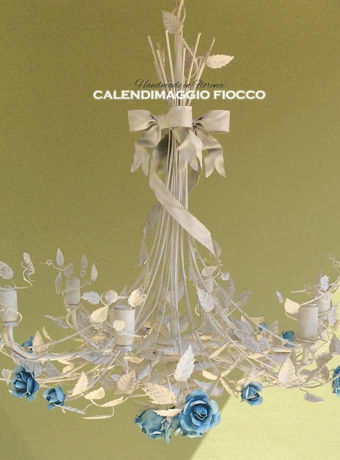 Lampadario Calendimaggio Fiocco. 6 Luci