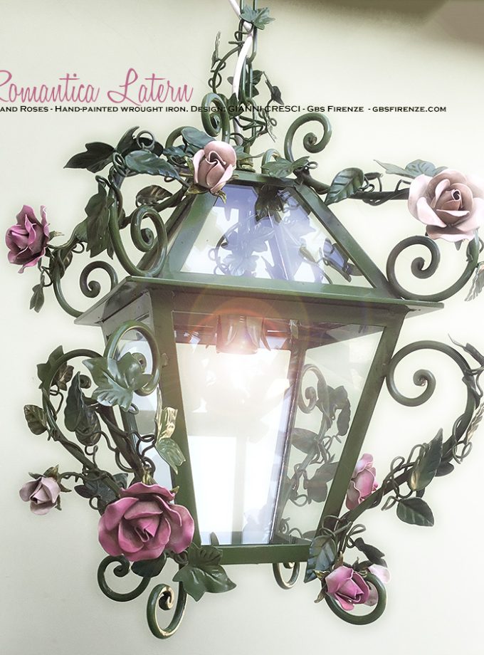 Romantica Lantern GBS Firenze Design Gianni Cresci - Versione Edera e Rose