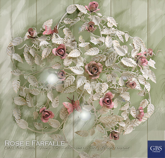 Lampada da comodino. Collezione Rose e farfalla. - GBS STORE - Il negozio  online di GBS Firenze