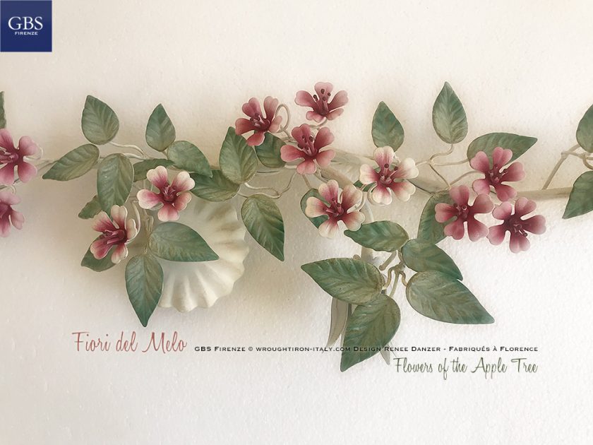 Fiori del Melo GBS Firenze Flowers of the apple tree Ceiling Light Plafoniera con Faretti