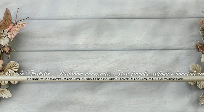 Piccole Farfalle, portasciugamani da muro.