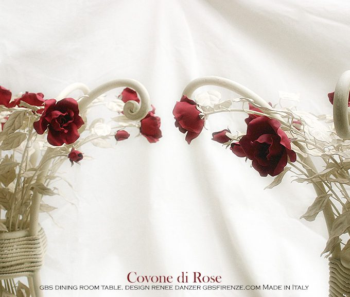 Tavolo Doppio Covone di Rose. Tavolo da pranzo