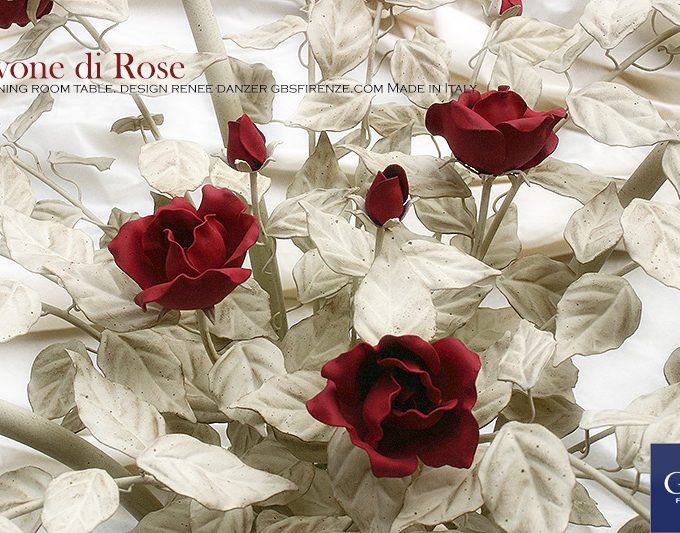 Tavolo Doppio Covone di Rose. Tavolo da pranzo