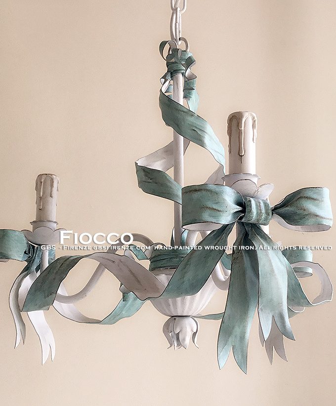 Fiocco chandelier with 3 lights