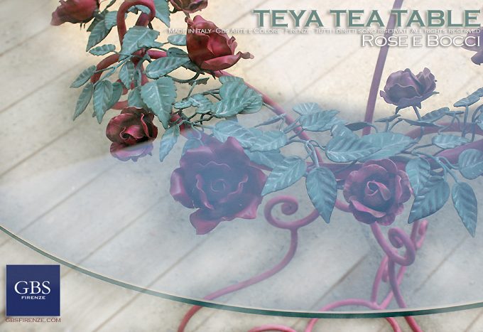 Teya Tea Table. In tempera