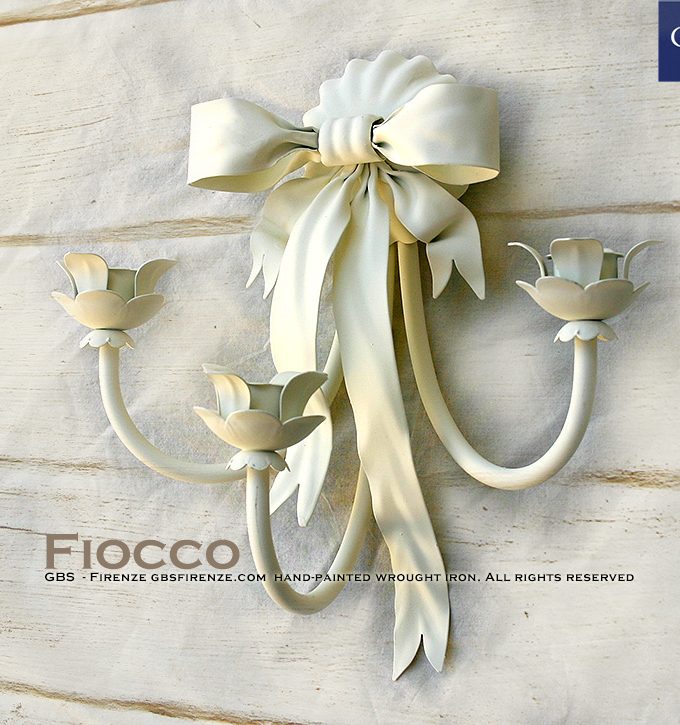Fiocco GBS. Wall Sconce 3 luci