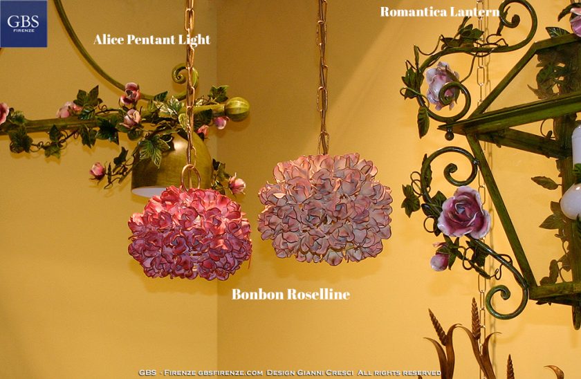 Bonbon Roselline. Sospensione. Pendant Light