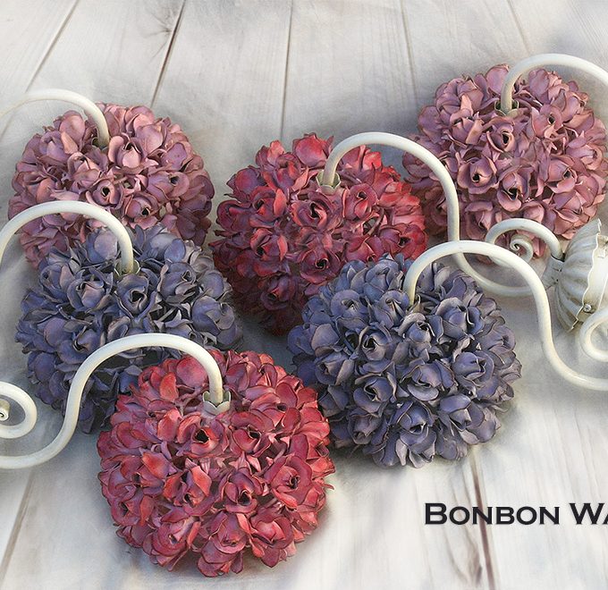 Bonbon Roselline. Sospensione a 1 Luce. Con catena o stelo rigido