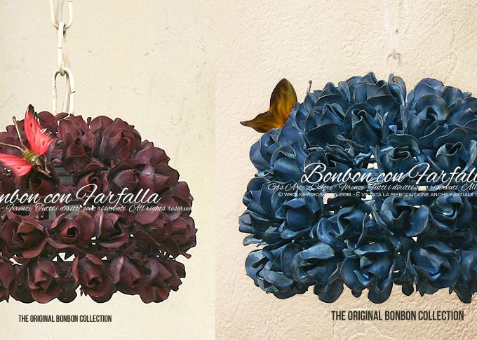 Bonbon Roselline. Sospensione a 1 Luce. Con catena o stelo rigido