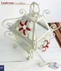 Lanterna da comodino. Ciambelline Lantern. Lanterna Ciambelline, Collezione Mare. 1 Luce. Ferro battuto e decorato a mano.
